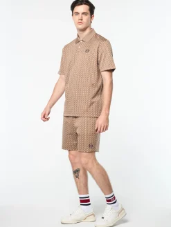 Paolo Knit Polo- Taupe Grey