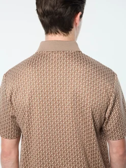 Paolo Knit Polo- Taupe Grey
