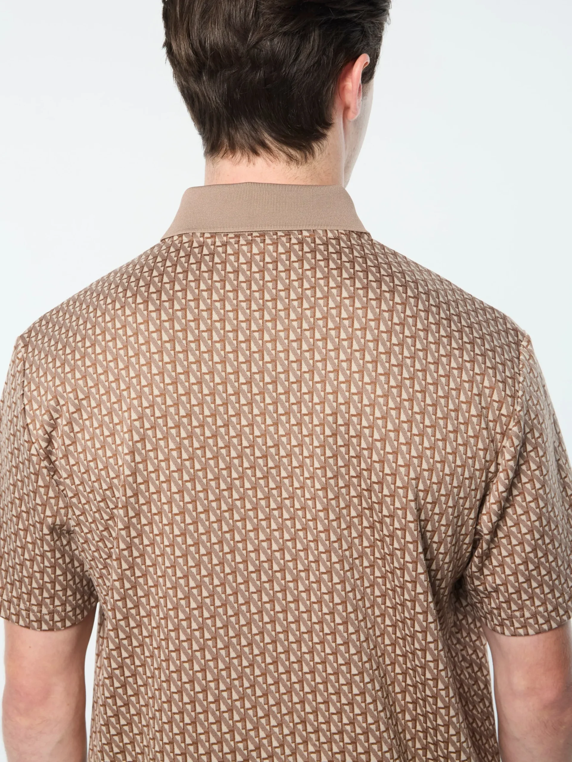 Paolo Knit Polo- Taupe Grey