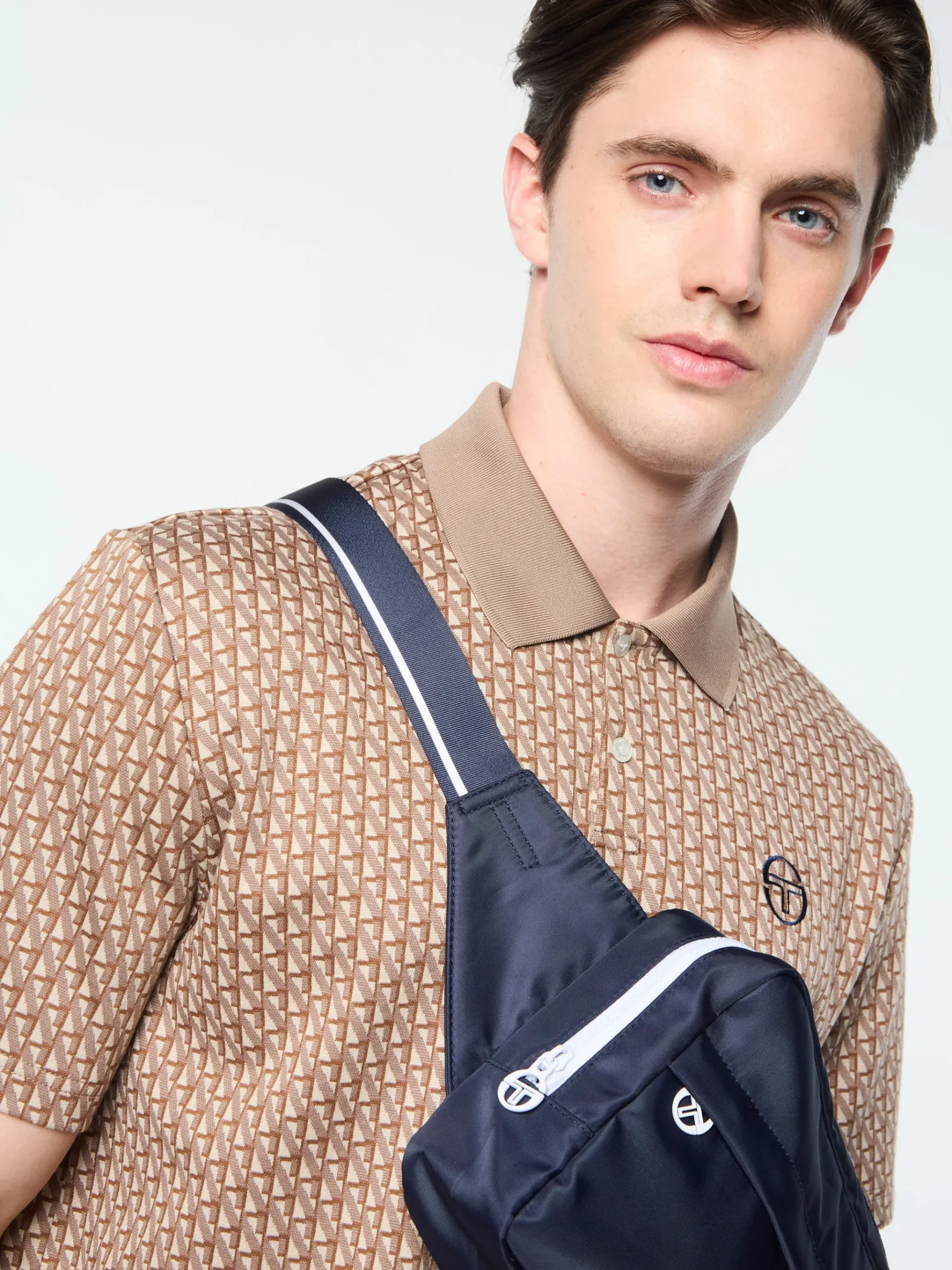 Paolo Knit Polo- Taupe Grey