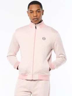 Paolo Knit Track Jacket- Pale Mauve