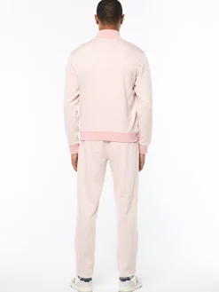 Paolo Knit Track Jacket- Pale Mauve