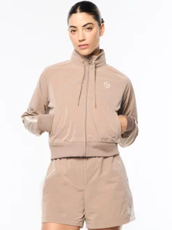 Pippa Track Jacket- Taupe Grey