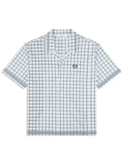 Quadretto Cabana Shirt- Brilliant White