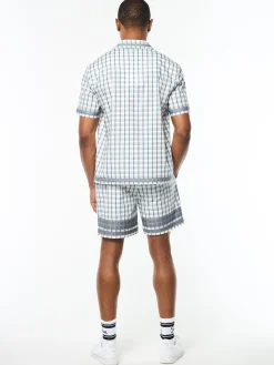 Quadretto Cabana Shirt- Brilliant White