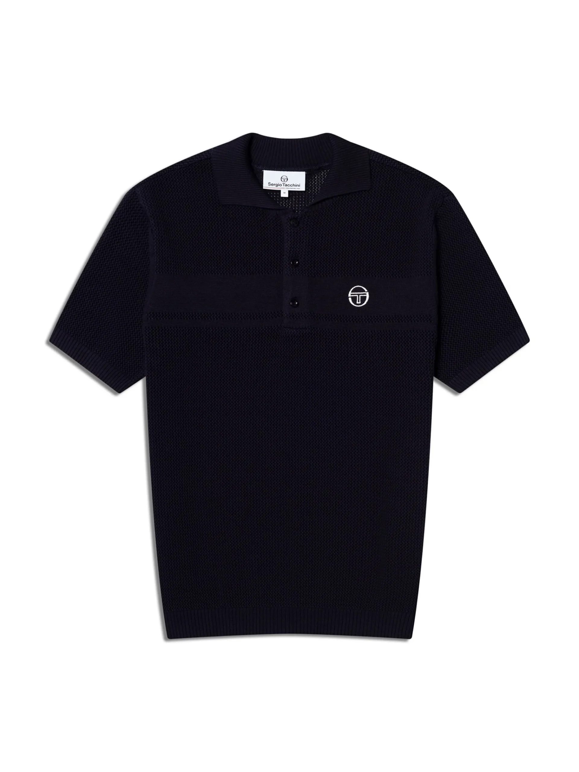Sabino Knit Polo-Maritime Blue