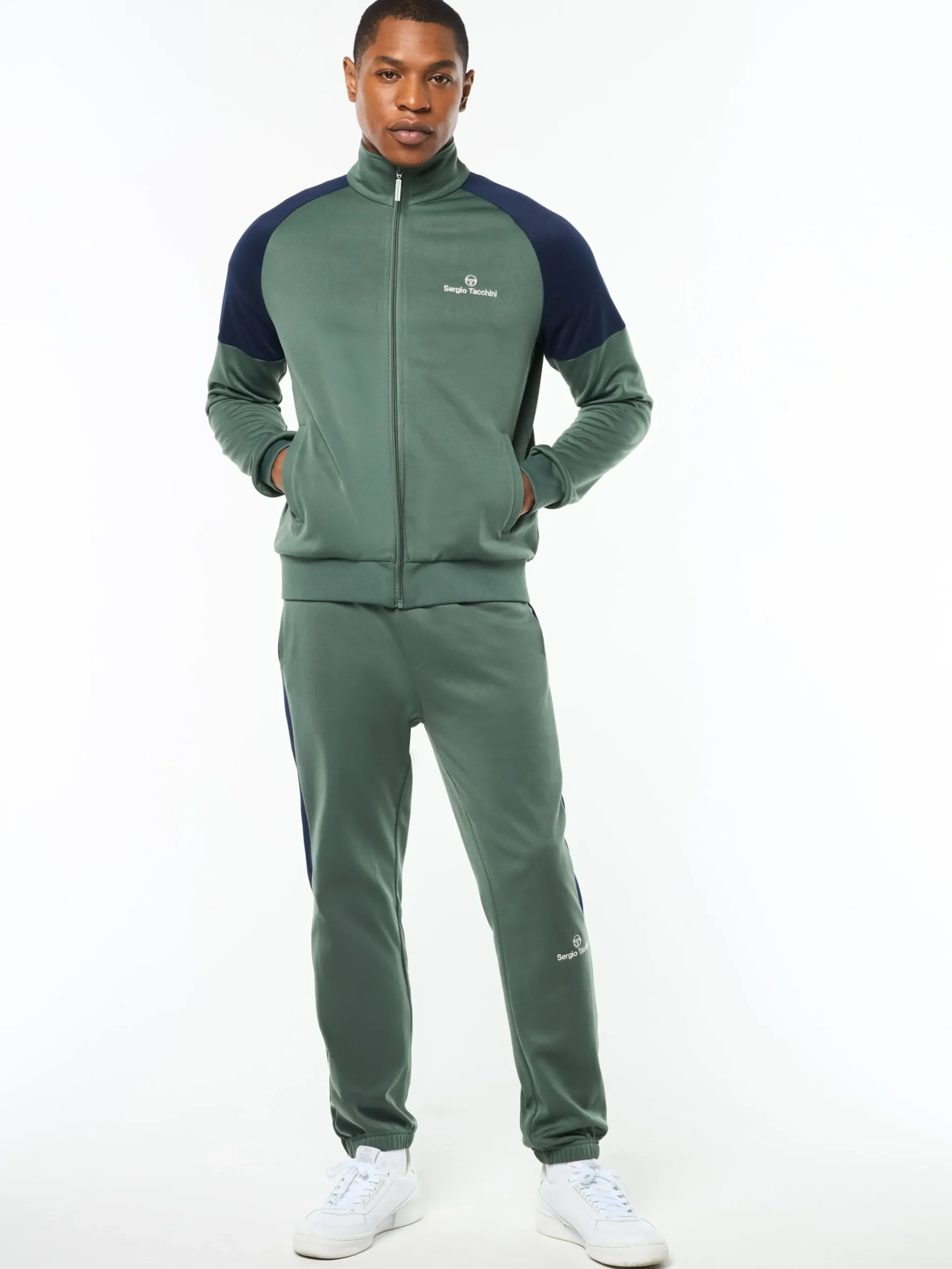 Spacco Track Jacket- Duck Green