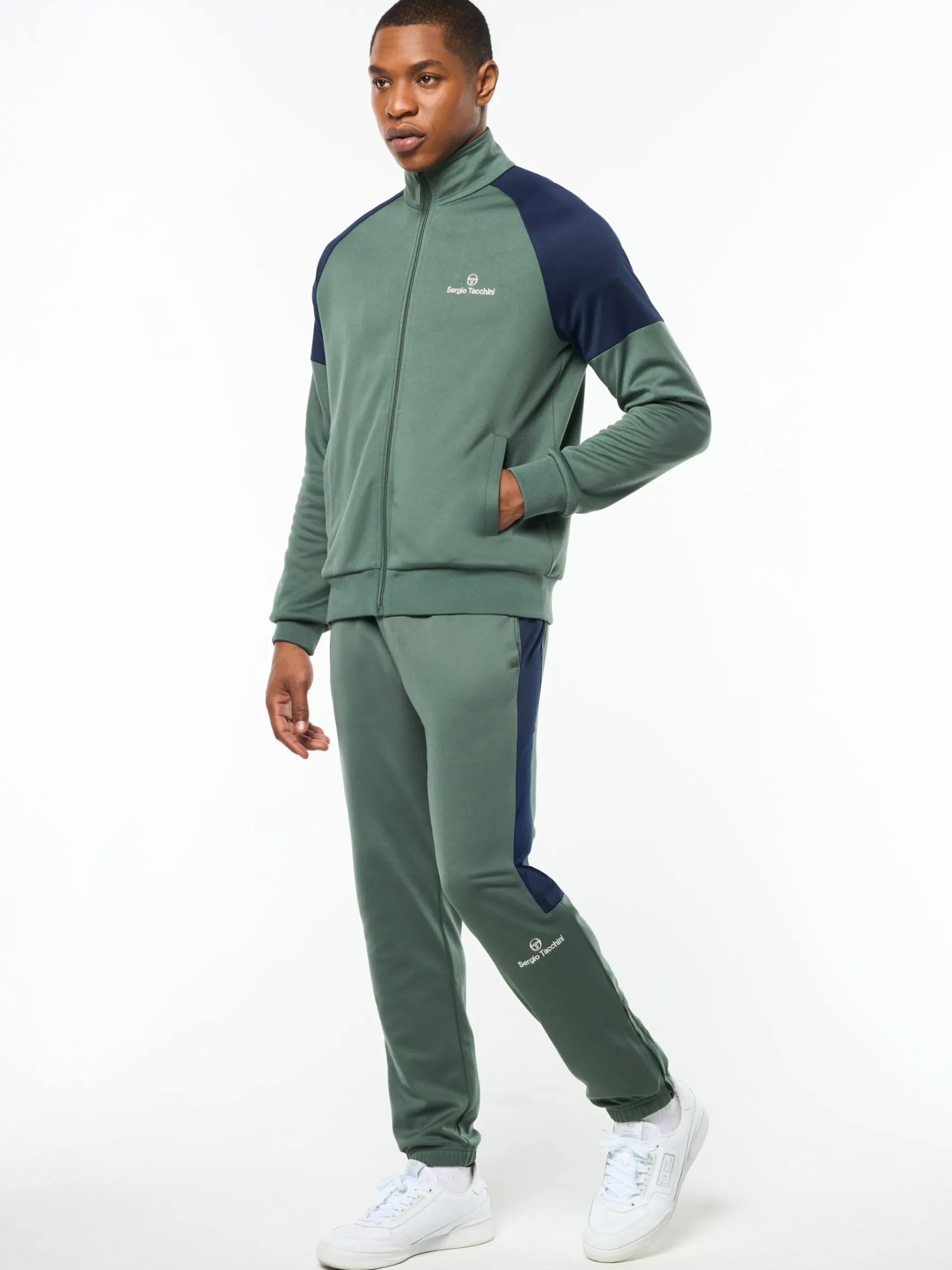 Spacco Track Jacket- Duck Green