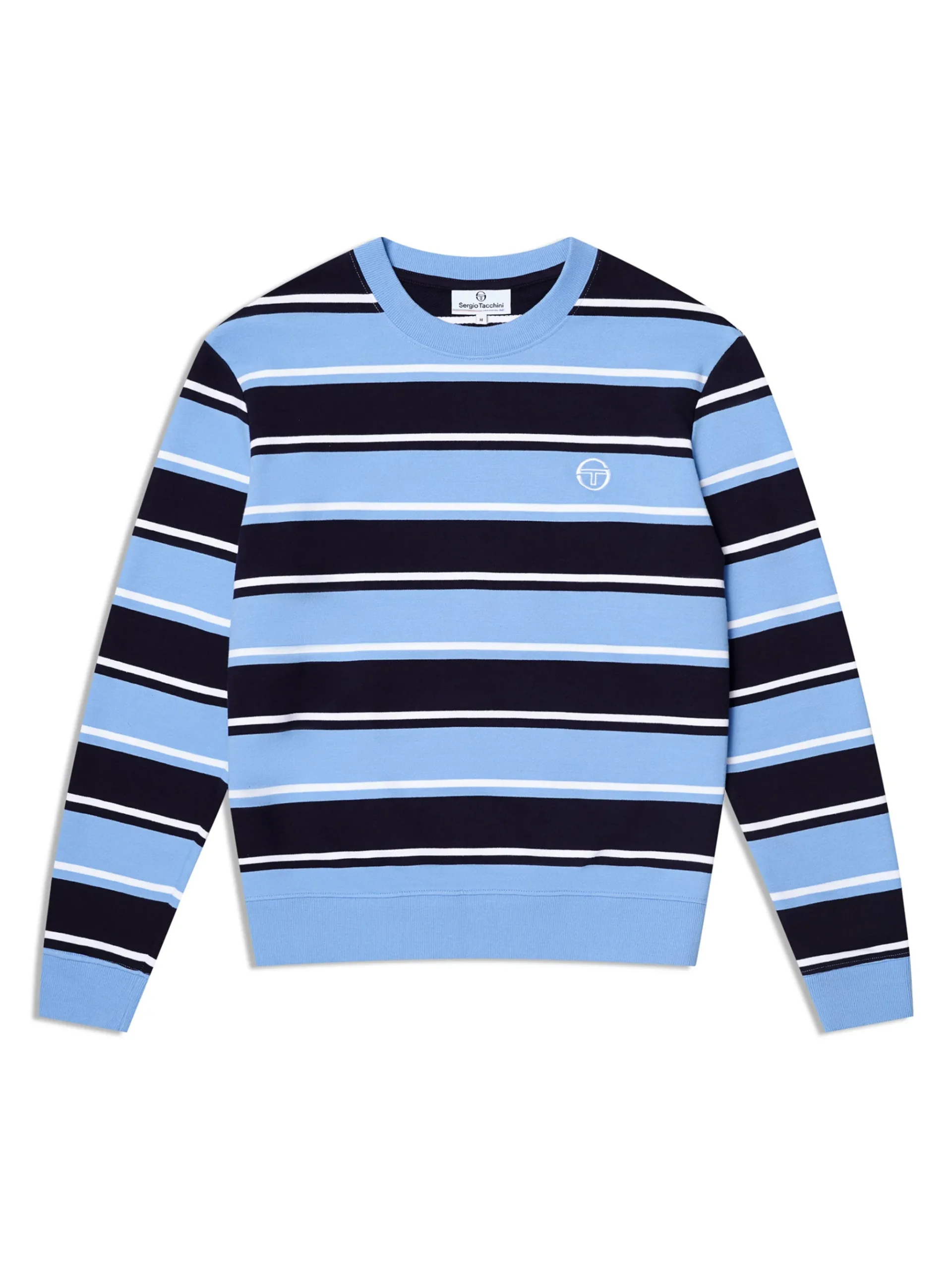 Strisce Stripe Crewneck-Maritime Blue