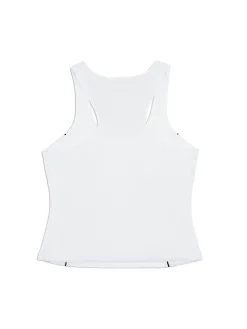 Tessa Scoop Neck Tank- Brilliant White