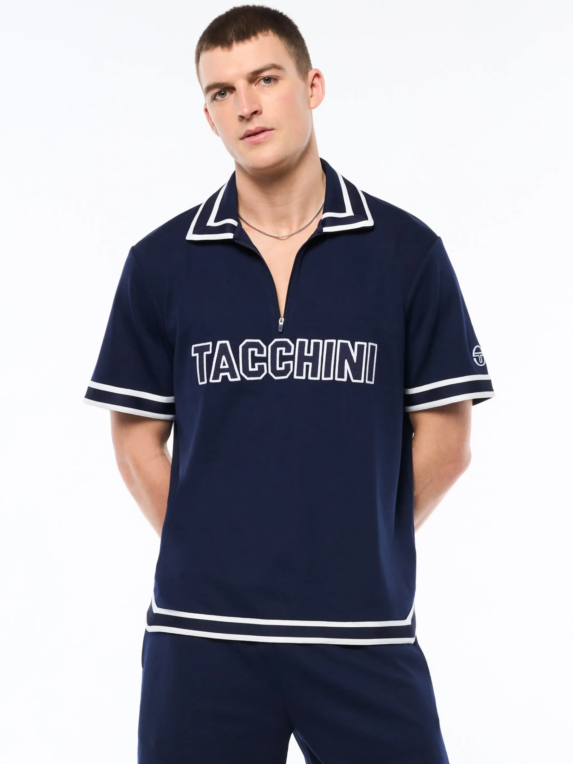 Tito Short Sleeve Polo-Maritime Blue