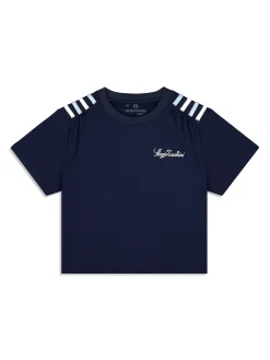 Verona Crop Top- Maritime Blue