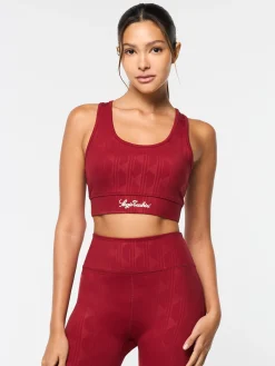 Viano Printed Sports Bra- Sun Dried Tomato