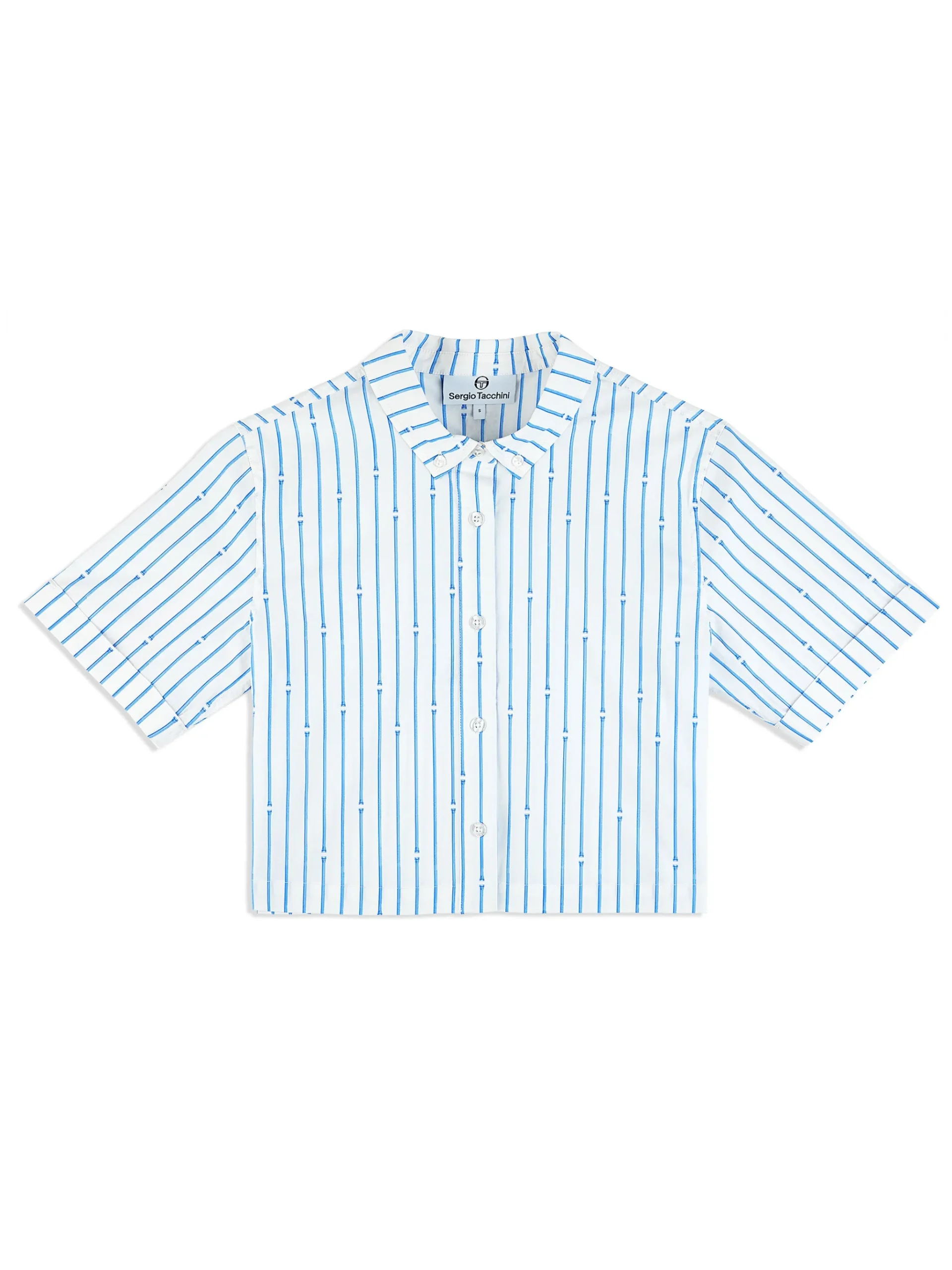 Women's Colonna Cropped Shirt- French Blue