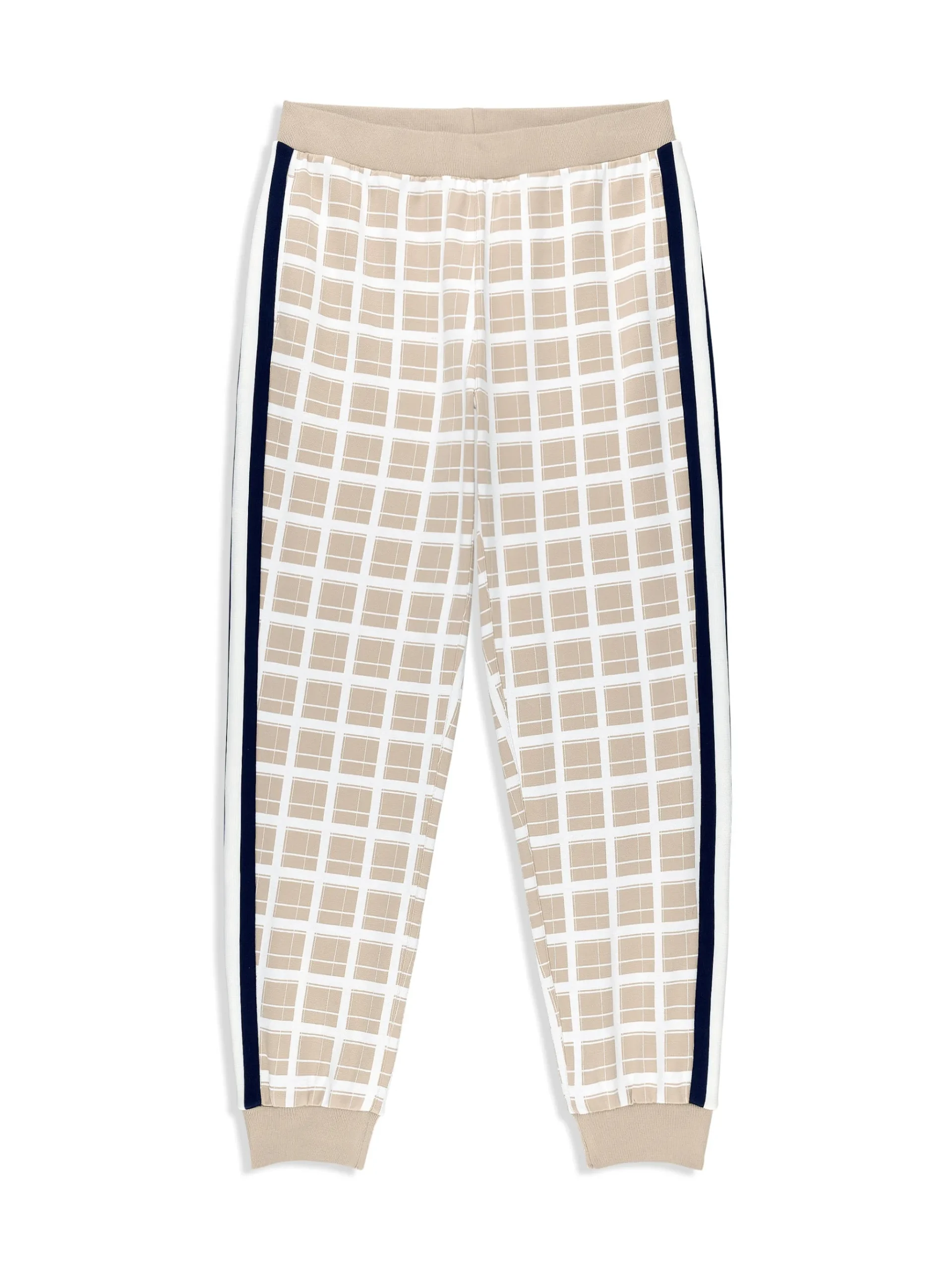 Women's Damarindo Check Track Pant- Humus