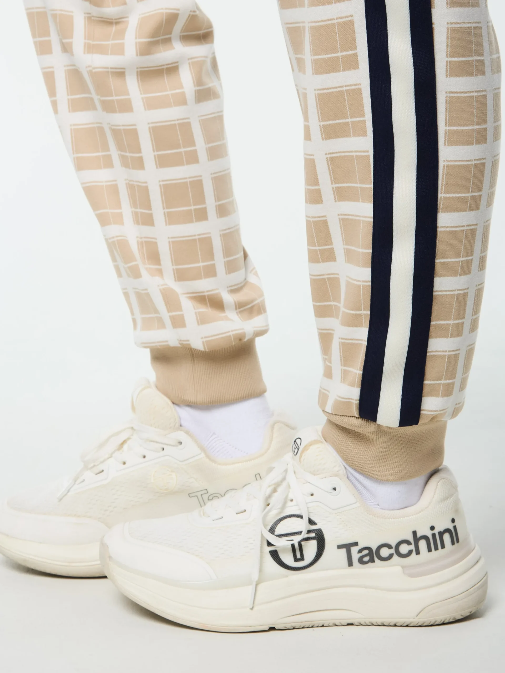Women's Damarindo Check Track Pant- Humus