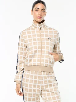 Women's Damarindo Check Track Jacket- Humus