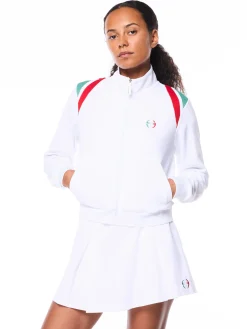 Women's Eredita Track Jacket-Brilliant White